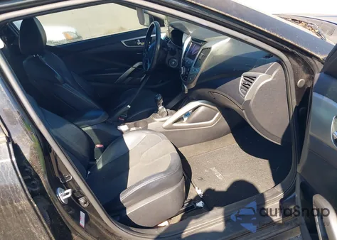 2012 Hyundai Veloster Base W/Black from USA, damaged, VIN KMHTC6AD2CU077504